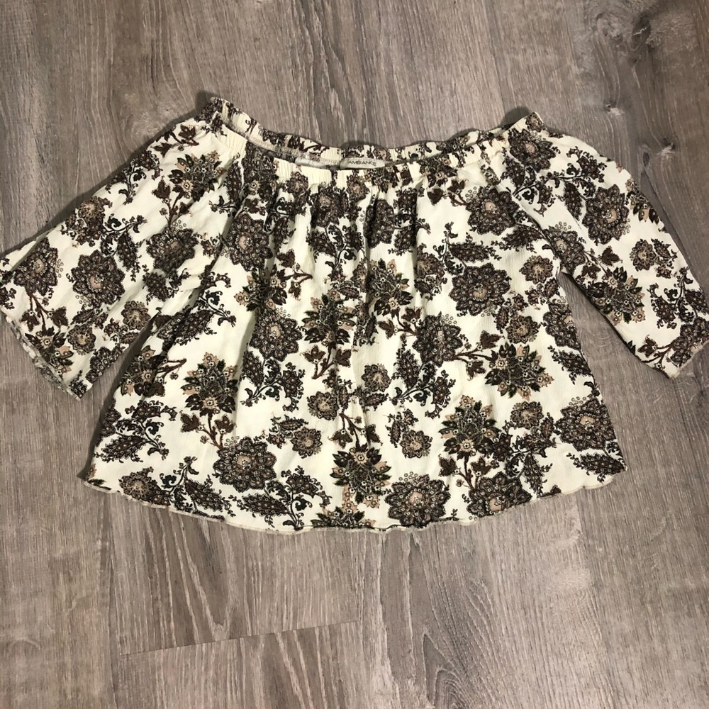 FLORAL OFF THE SHOULDER TOP